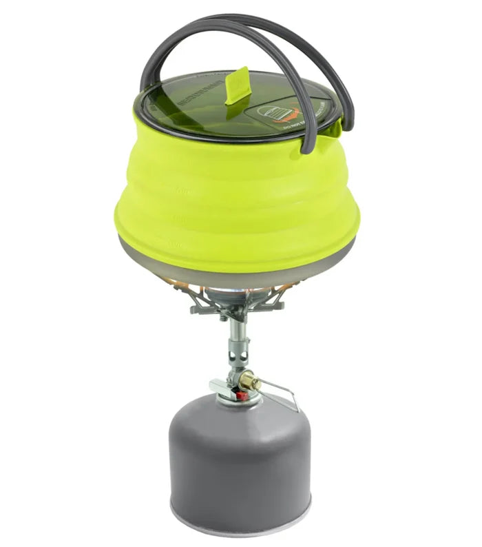 Sea to Summit X-Set 11 - 1.3L X-Pot Collapsible Kettle 2 X-Mugs - Lime - Storage Sack Included