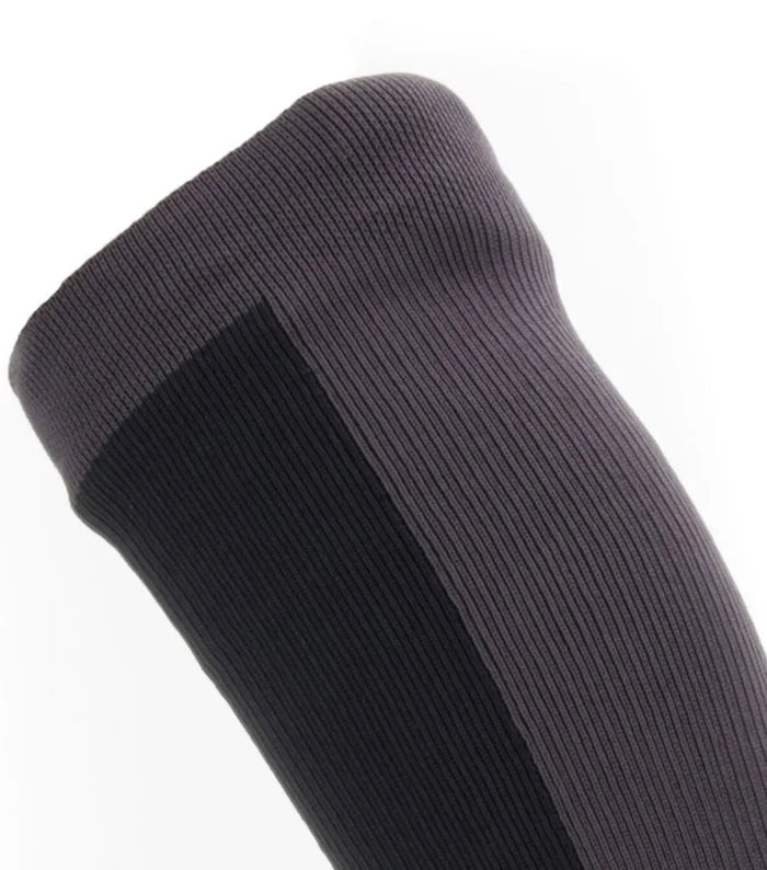 Sealskinz Waterproof Cold Weather Knee Length Socks - Black / Grey - Small