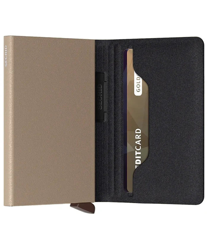 Holds 6 extra cards, banknotes and business cards
