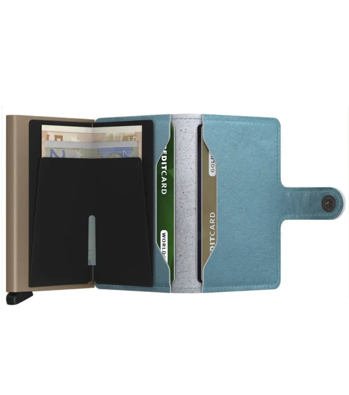 Includes two interior pockets for holding cards, notes, receipts, business cards and some coins