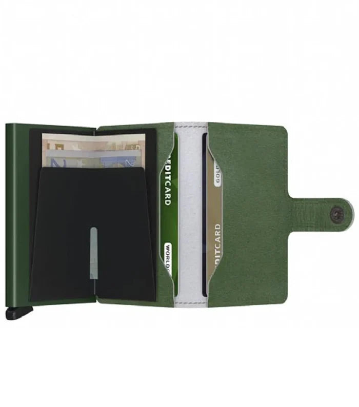 Includes two interior pockets for holding cards, notes, receipts, business cards and some coins