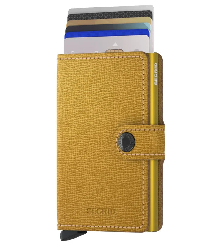 Secrid Miniwallet Compact RFID Wallet - Crisple Ochre