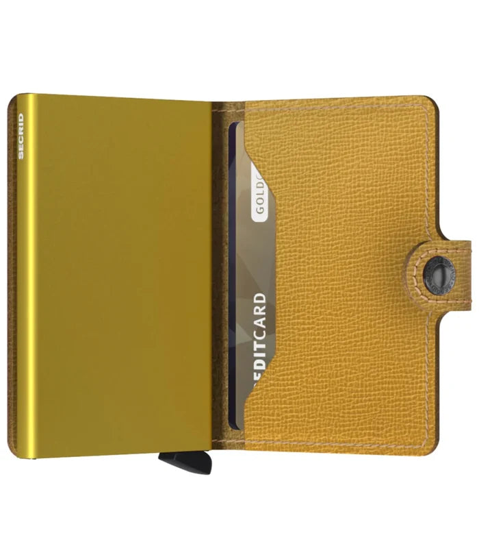Secrid Miniwallet Compact RFID Wallet - Crisple Ochre