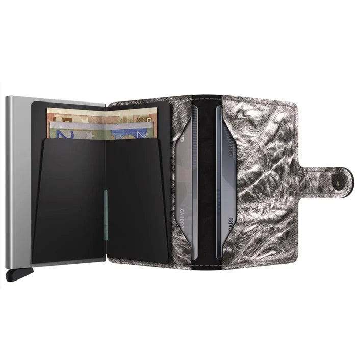 Secrid Miniwallet Compact RFID Wallet - Crunch Silver