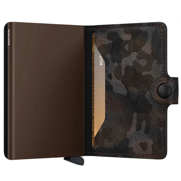 Secrid Miniwallet Compact RFID Wallet - Jungle Brown