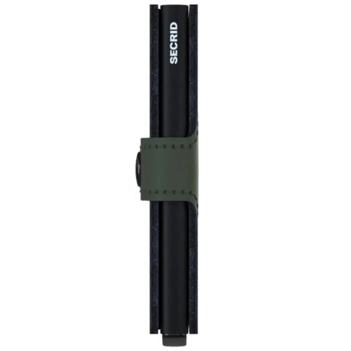 Secrid Miniwallet Compact RFID Wallet - Matte Green / Black