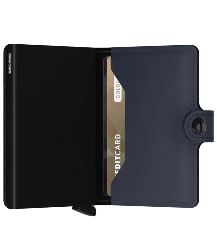 Secrid Miniwallet Compact RFID Wallet - Matte Night Blue