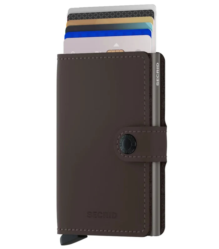 Secrid Miniwallet Compact RFID Wallet - Matte Truffle