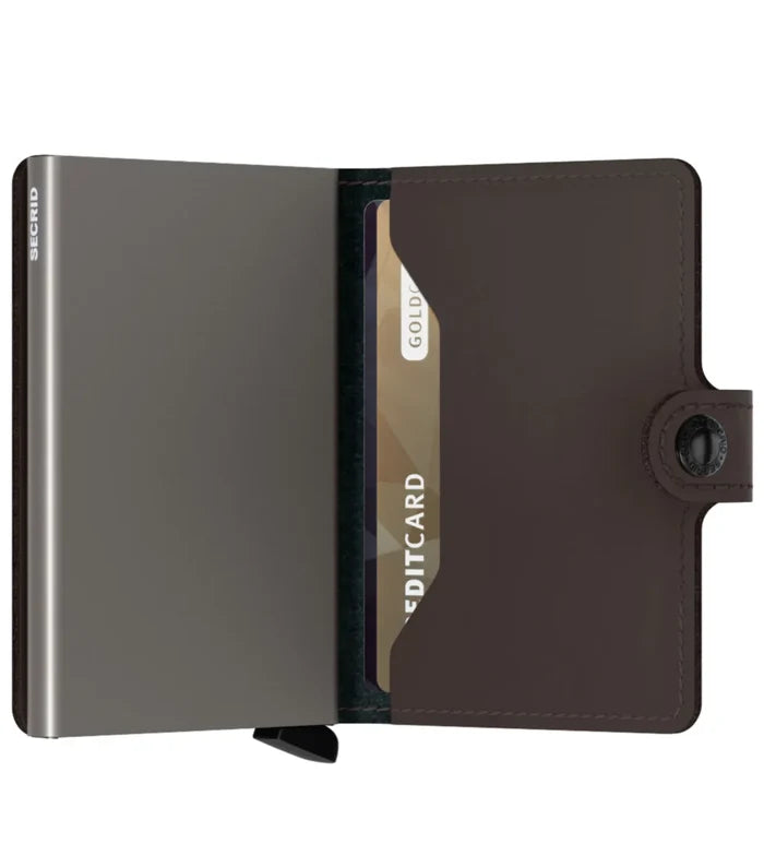 Secrid Miniwallet Compact RFID Wallet - Matte Truffle