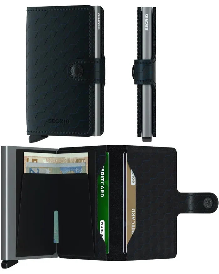Secrid Miniwallet Compact RFID Wallet - Optical Black Titanium