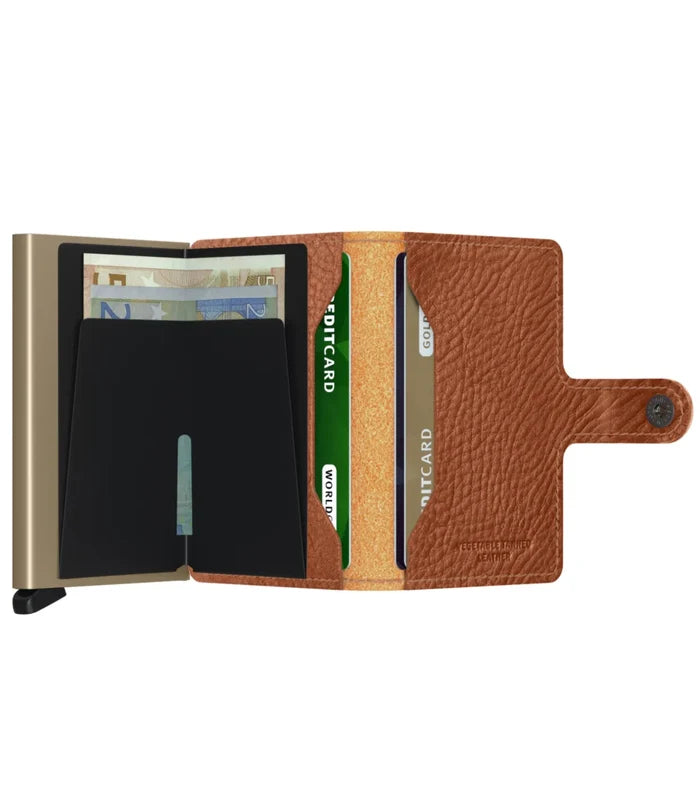 Secrid Miniwallet Compact RFID Wallet - Veg Tanned Caramello Sand