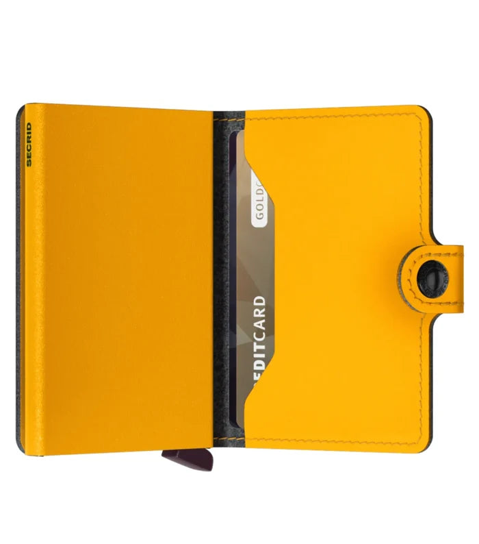Secrid Miniwallet Compact RFID Wallet - Yard Powder Ochre