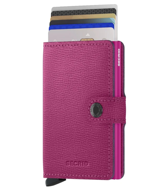 Secrid Miniwallet Compact RFID Wallet- Crisple Fuchsia