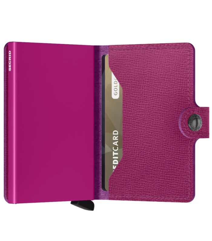 Secrid Miniwallet Compact RFID Wallet- Crisple Fuchsia