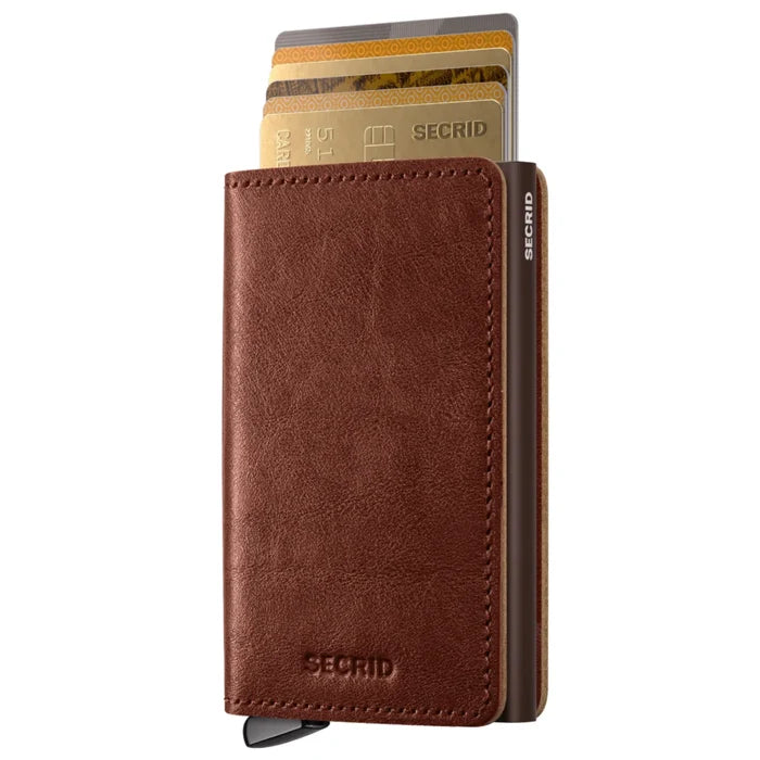 Secrid Premium+ Slimwallet Compact RFID Wallet - Basco Whisky+