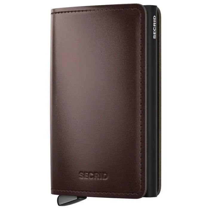 Secrid Premium+ Slimwallet Compact RFID Wallet - Dusk Brown+