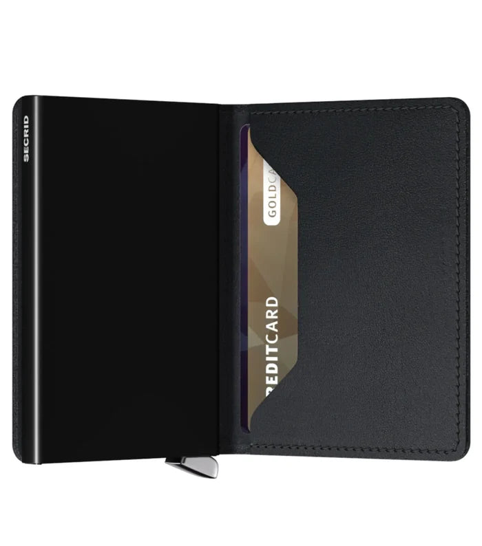 Includes interior pockets for holding 6 extra cards, notes, receipts, business cards