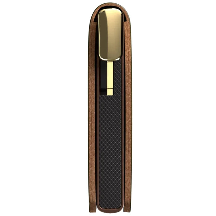 Secrid Premium+ Slimwallet Compact RFID Wallet - Emboss Lines Cognac+