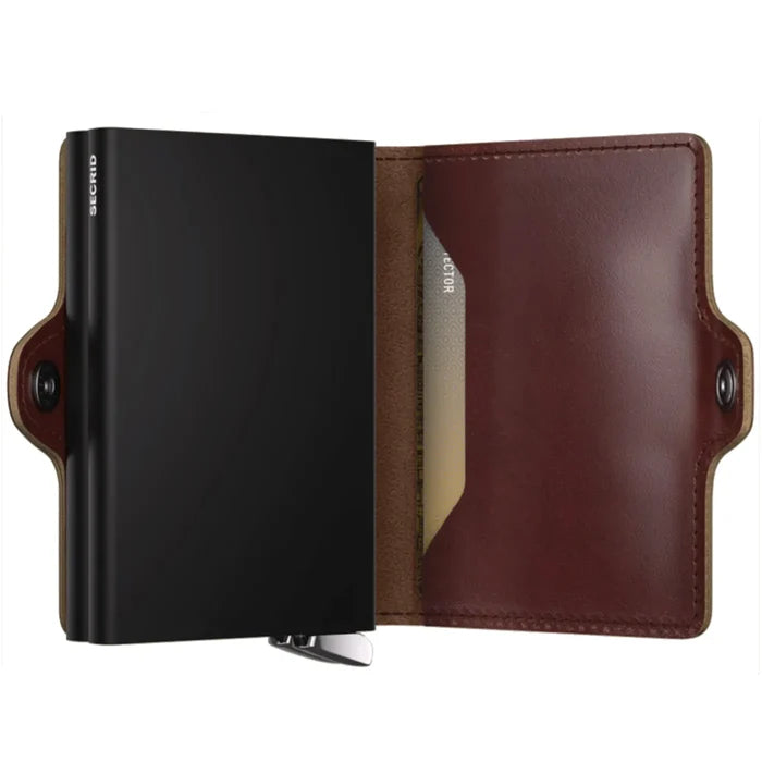 Secrid Premium Twinwallet Compact RFID Wallet - Basco Brown