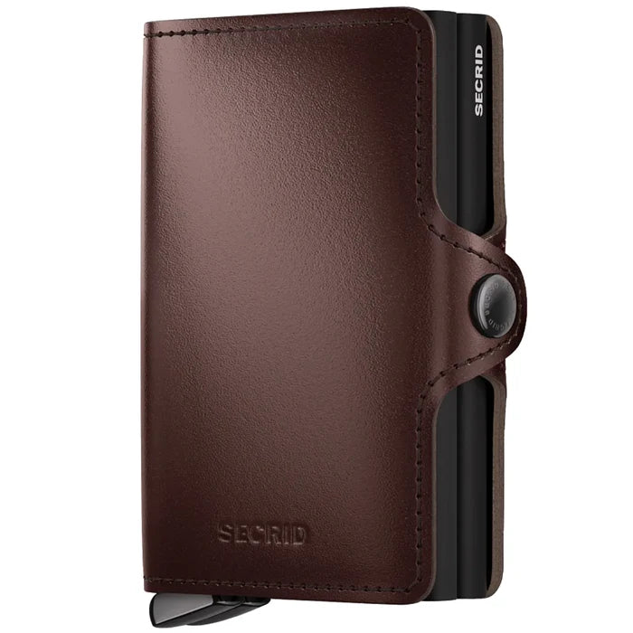 Secrid Premium+ Twinwallet Compact RFID Wallet - Dusk Brown+