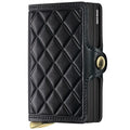 Secrid Premium+ Twinwallet Compact RFID Wallet - Emboss Diamond Black+