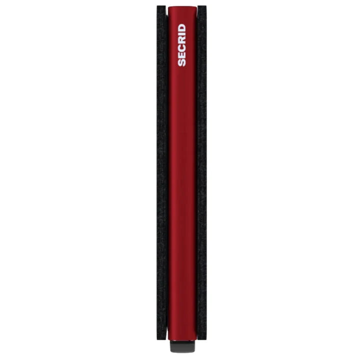 Secrid Slimwallet Compact RFID Wallet - Matte Black / Red