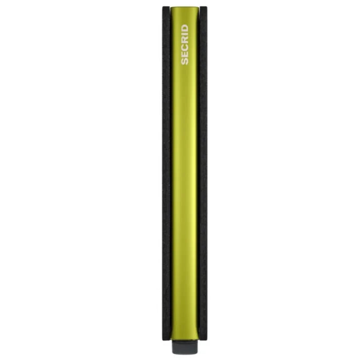 Secrid Slimwallet Compact RFID Wallet - Matte Grey / Lime