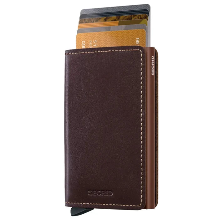 Secrid Slimwallet Compact RFID Wallet - Original Chocolate