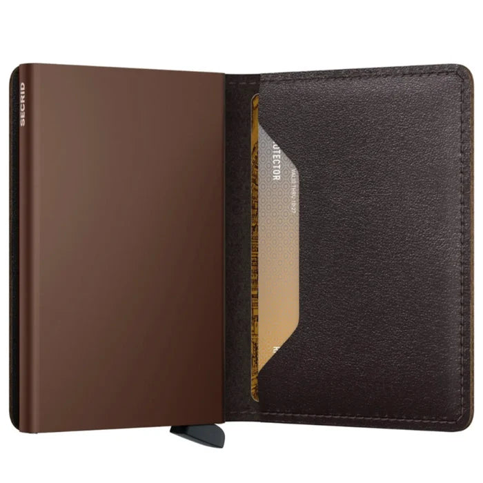 Secrid Slimwallet Compact RFID Wallet - Original Chocolate