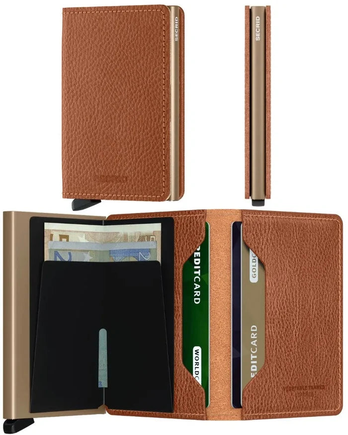 Secrid Slimwallet Compact RFID Wallet - Veg Tanned Caramello / Sand