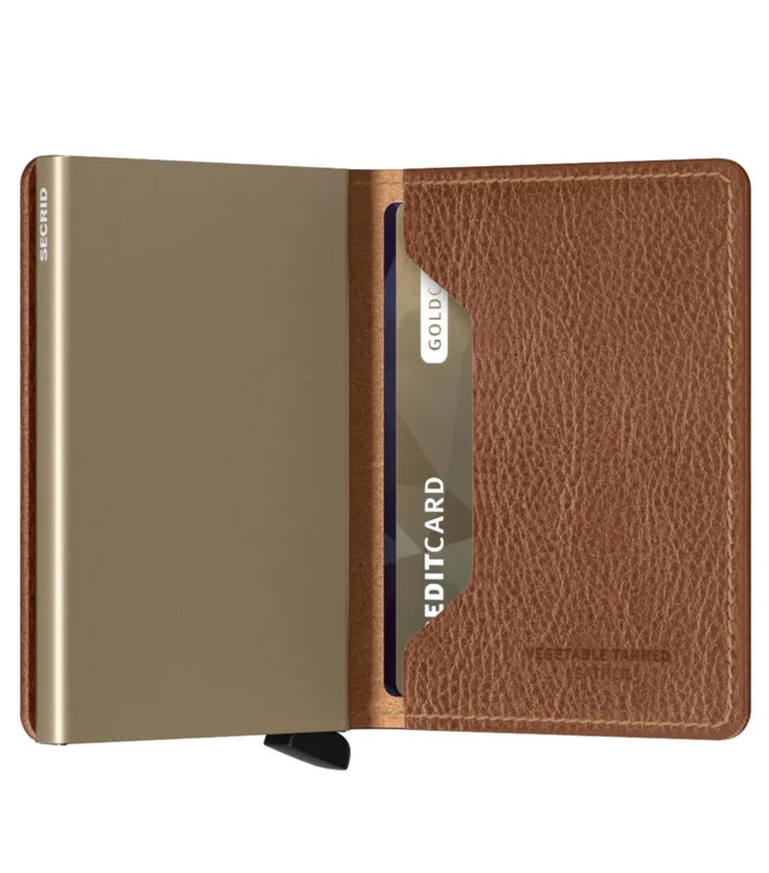 Secrid Slimwallet Compact RFID Wallet - Veg Tanned Caramello / Sand