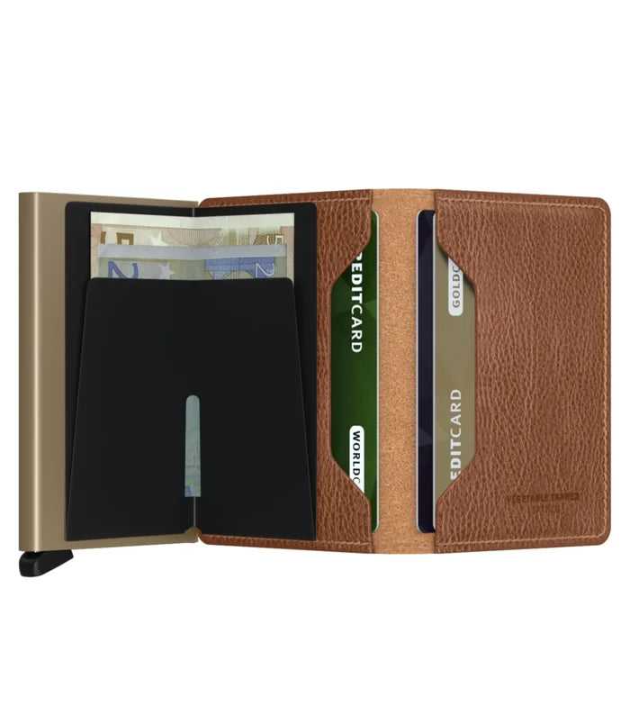 Secrid Slimwallet Compact RFID Wallet - Veg Tanned Caramello / Sand