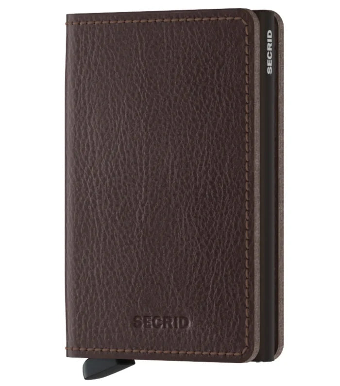 Secrid Slimwallet Compact RFID Wallet - Veg Tanned Espresso / Brown