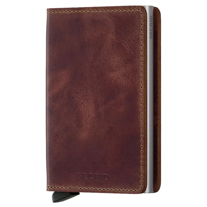 Secrid Slimwallet Compact RFID Wallet - Vintage Brown
