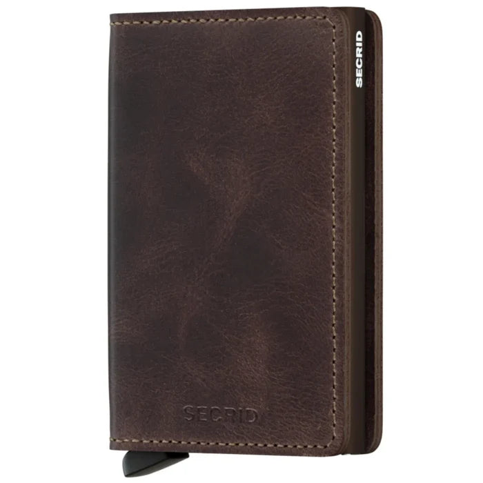 Secrid Slimwallet Compact RFID Wallet - Vintage Chocolate