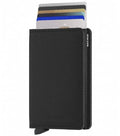 Mechanism inside slightly separates your cards, preventing damage to chips and magnetic strips