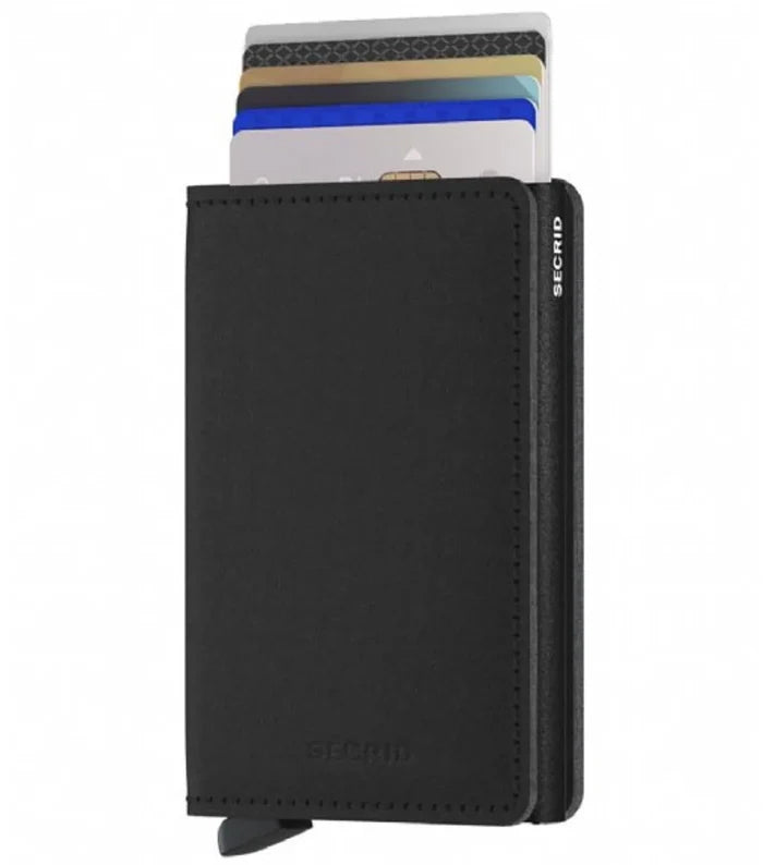 Mechanism inside slightly separates your cards, preventing damage to chips and magnetic strips