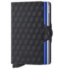 Secrid Twinwallet Compact RFID Wallet - Titanium Blue Optical