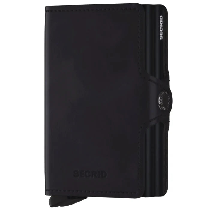 Secrid Twinwallet Compact RFID Wallet - Vintage Black
