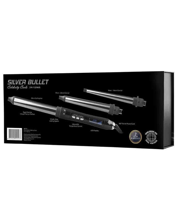 Silver Bullet : Celebrity Curls 3 in 1 Genius Curler