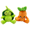 Snugarooz Carrot and Pea Dog Toy