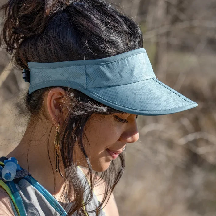 A Sunday Afternoons Aero Visor being worn outdoors