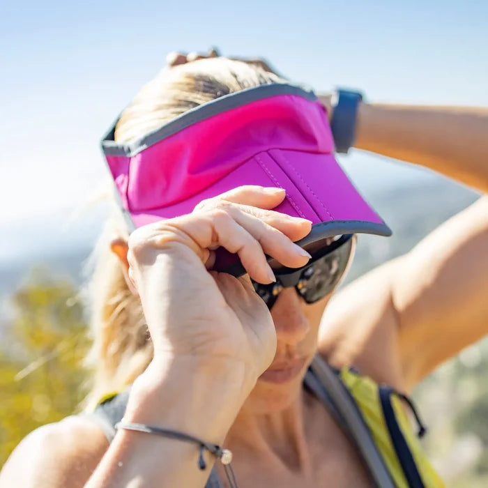 A Sunday Afternoons Aero Visor being worn outdoors