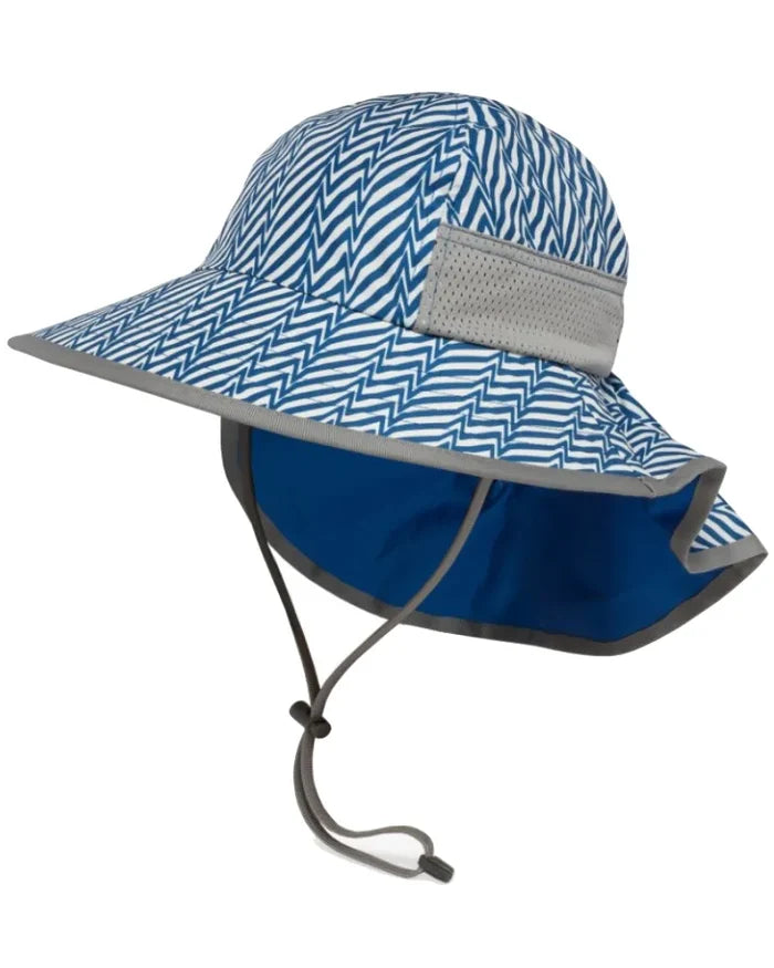 Youth - Kids Play Hat - Blue Electric Stripe