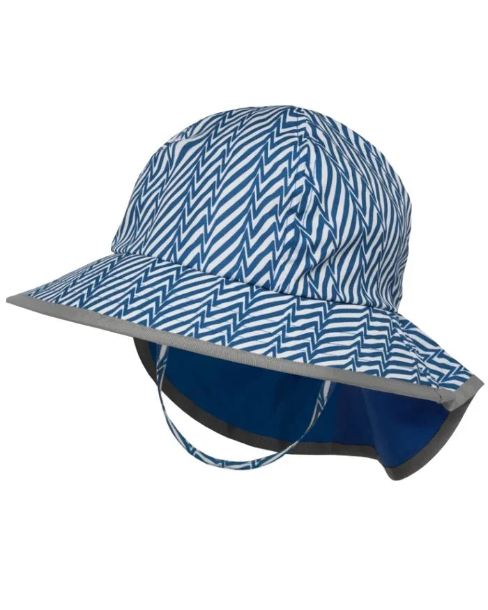 Baby - Kids Play Hat - Blue Electric Stripe