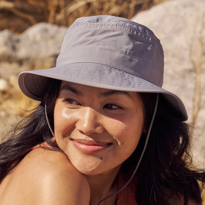 A Sunday Afternoons Solar Bucket Hat being worn outdoors