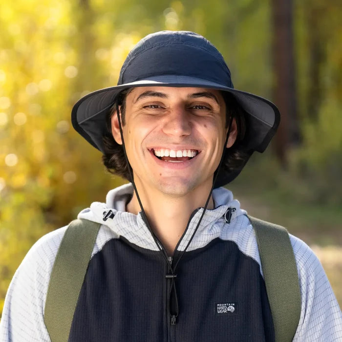 A Sunday Afternoons Ultra Adventure Hat being worn outdoors