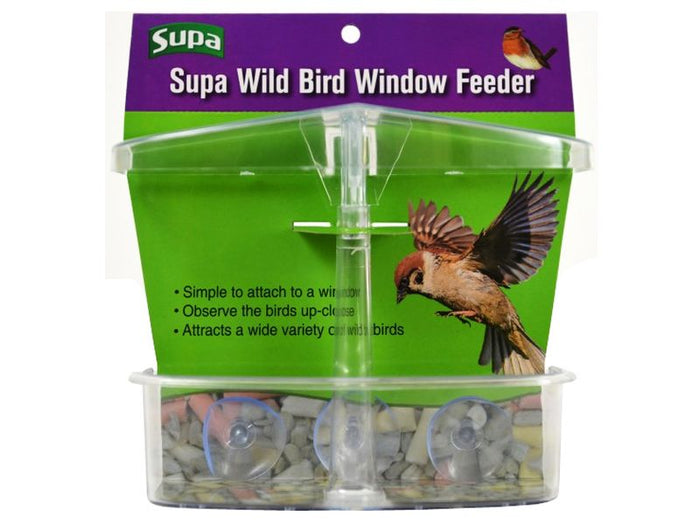 SUPA WILD BIRD CLEAR WINDOW FEEDER