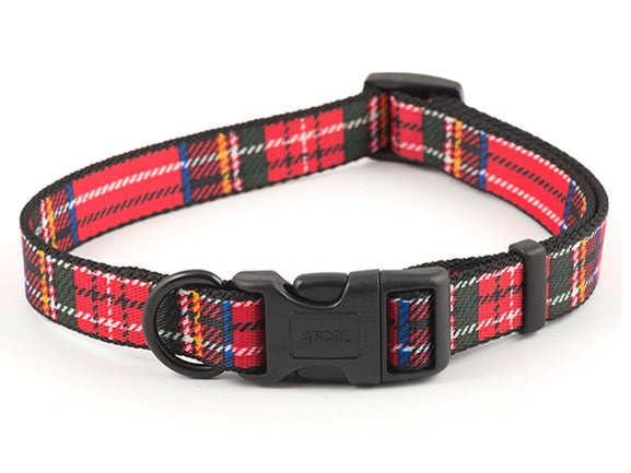 Tartan Nylon Adjustable Collar