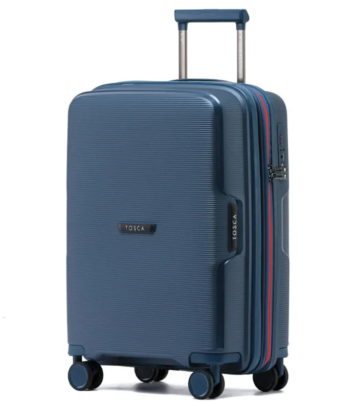 Tosca Bel-Air 54 cm Hardside Expandable Carry-on Suitcase - Blue